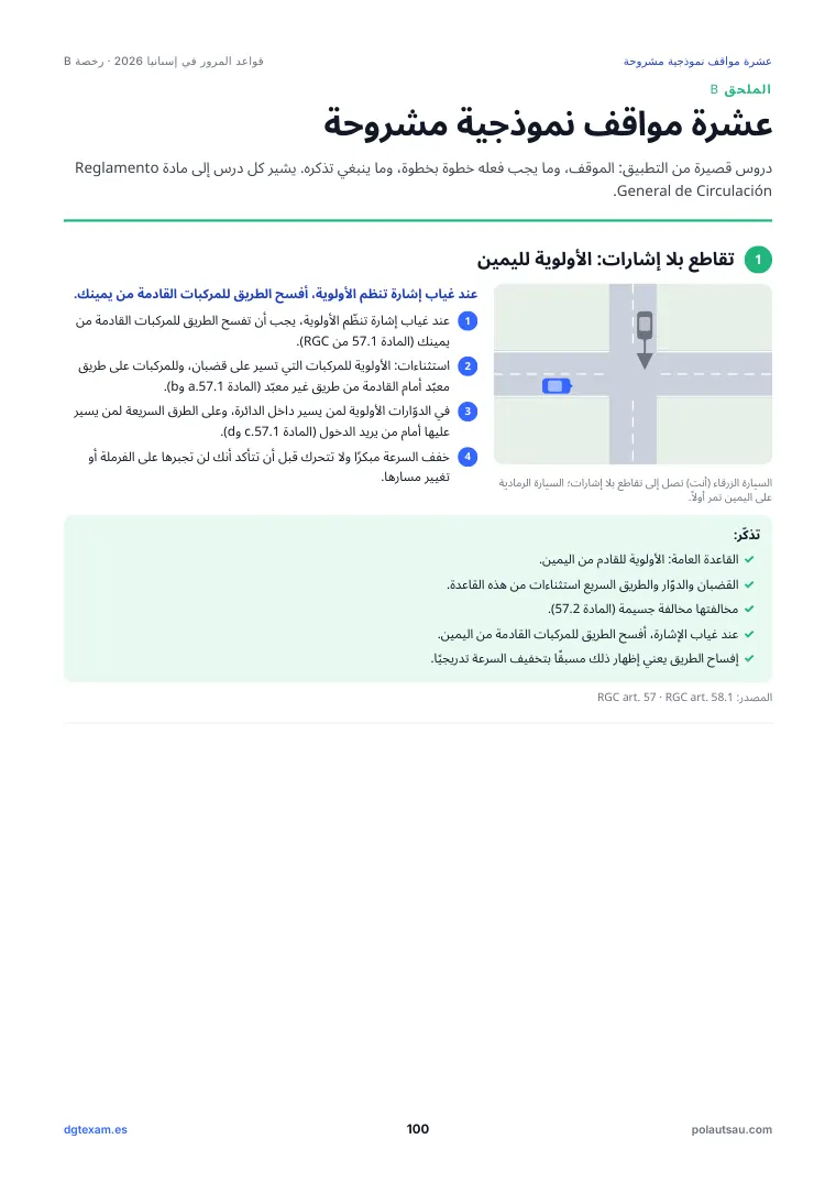 مواقف مشروحة خطوة بخطوة مع مخطط