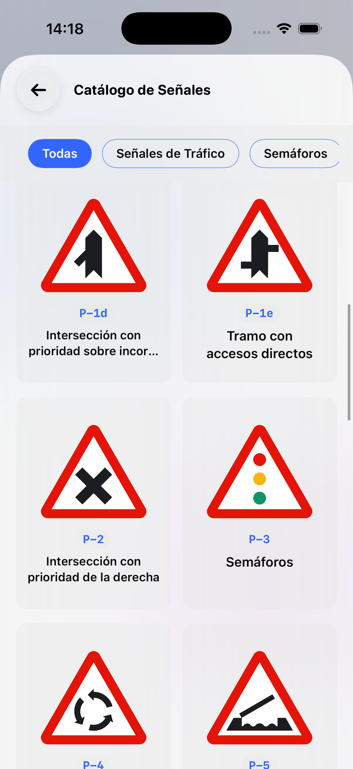 DGT Test Results Screen - My DGT Test App